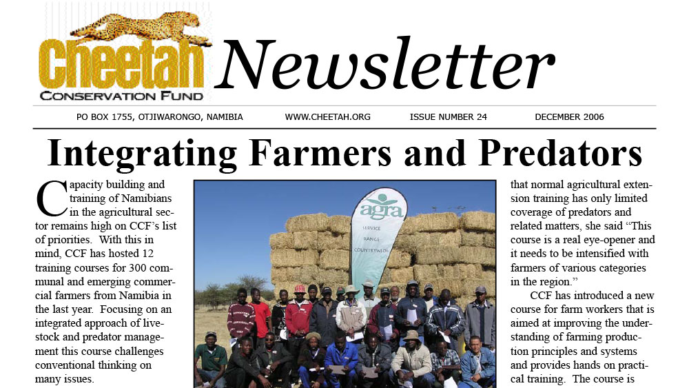CCF Newsletter No. 24 – December 2006