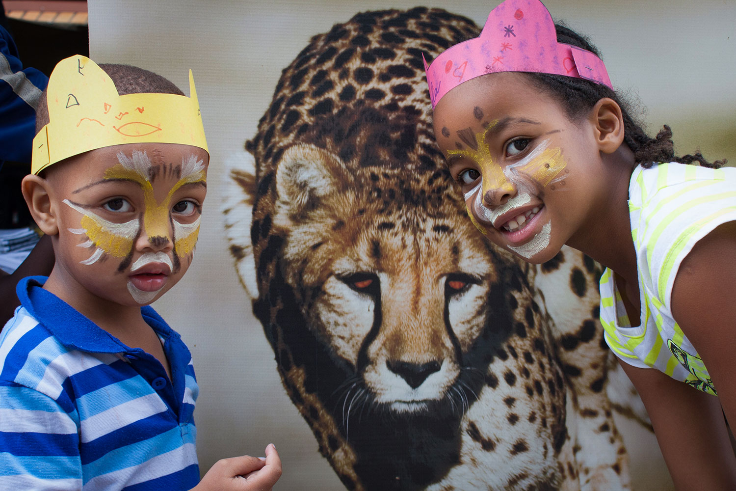 CCF Kids at a cheetah event